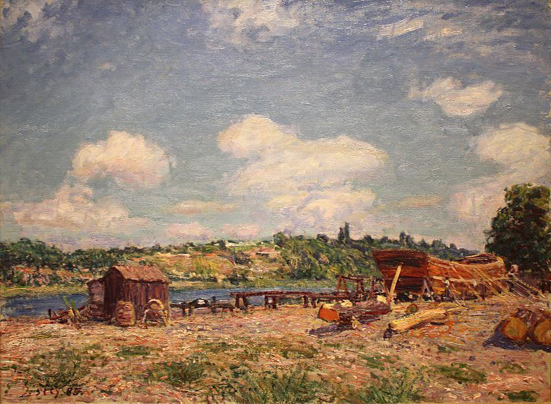 Boatyard at Saint-Mammes